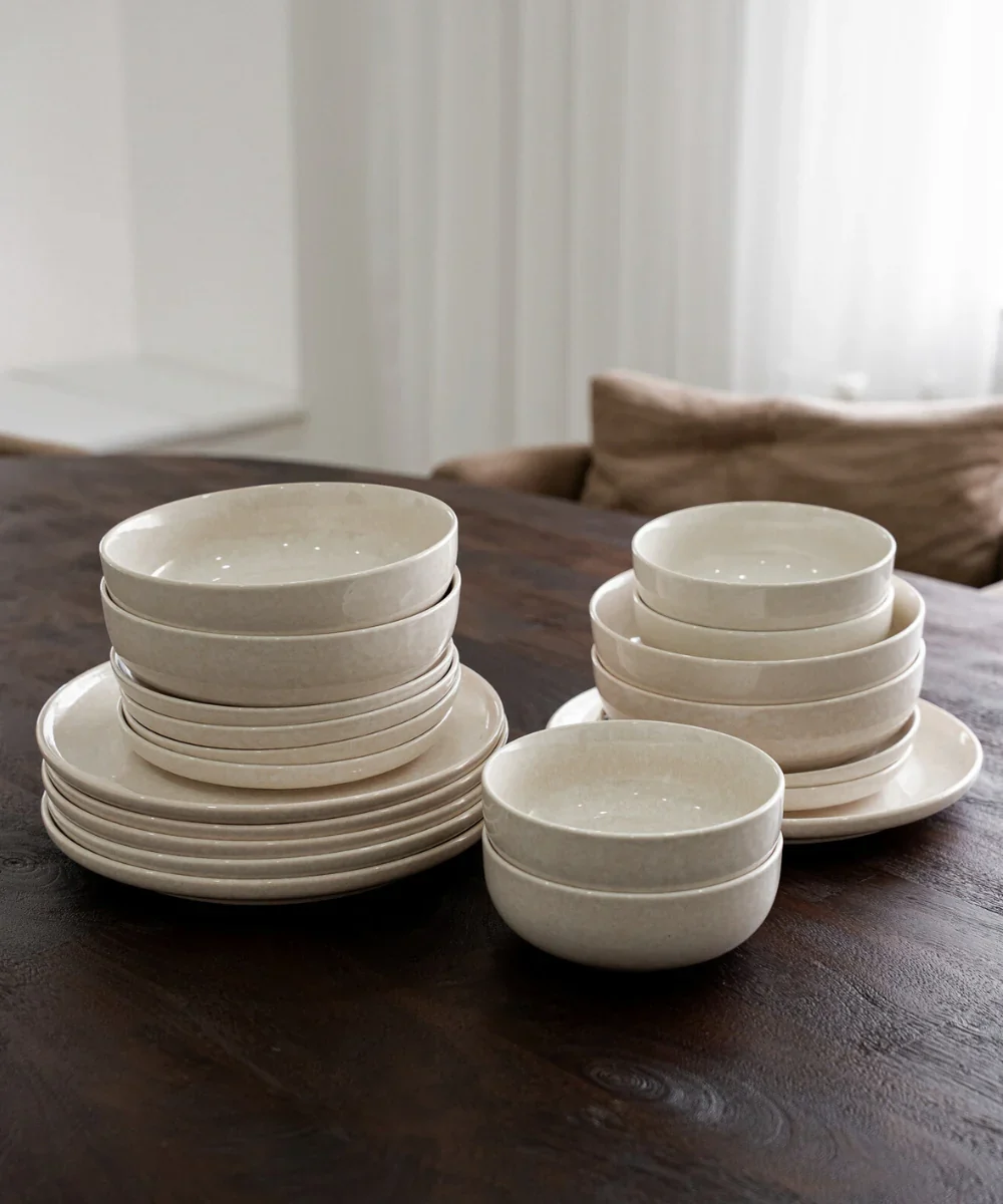 Roma 24-delig serviesset voor 6 personen | Beige