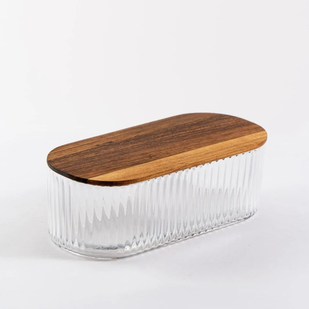 Rustic Wood bewaardoos | 26 cm