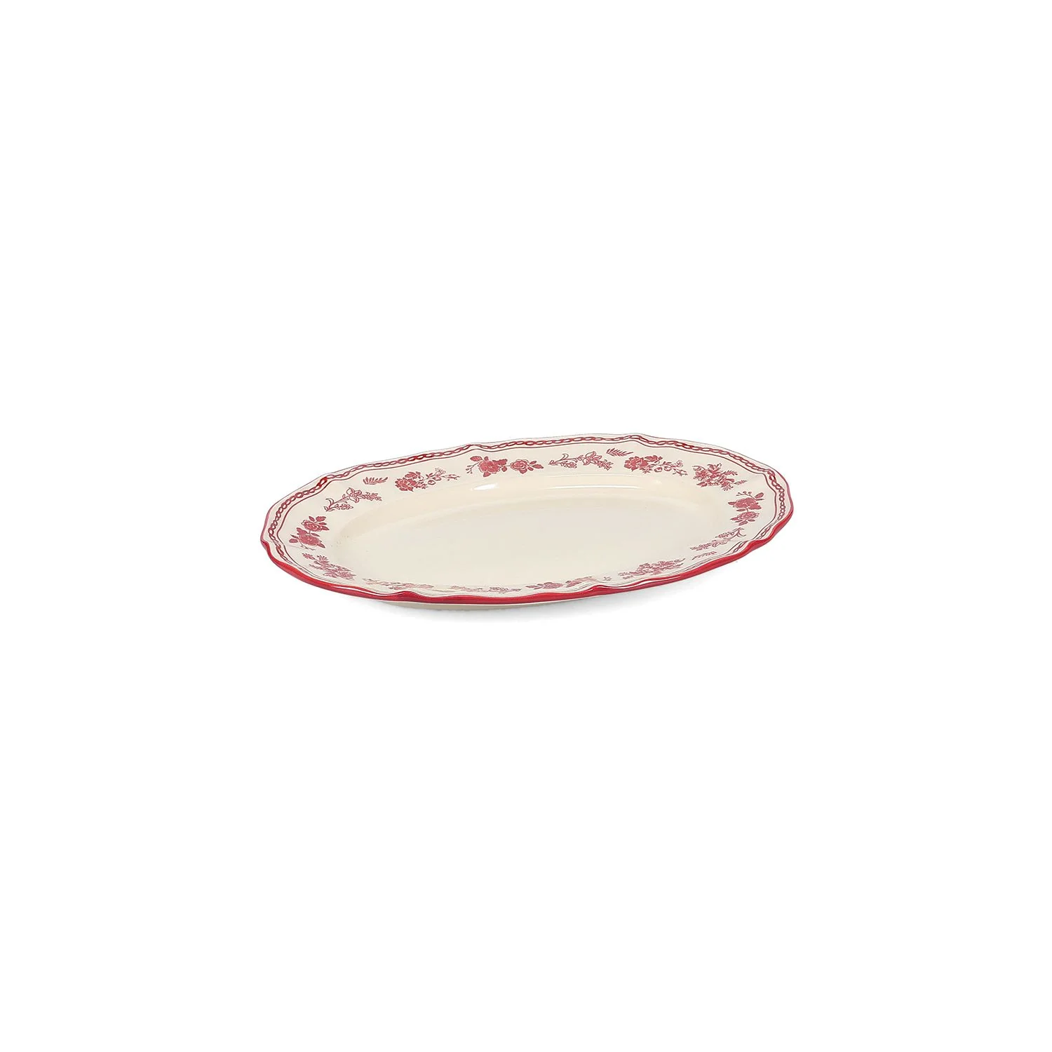 Serveerschaal 25,5x18cm ovaal burgundy Cyril - Image 4