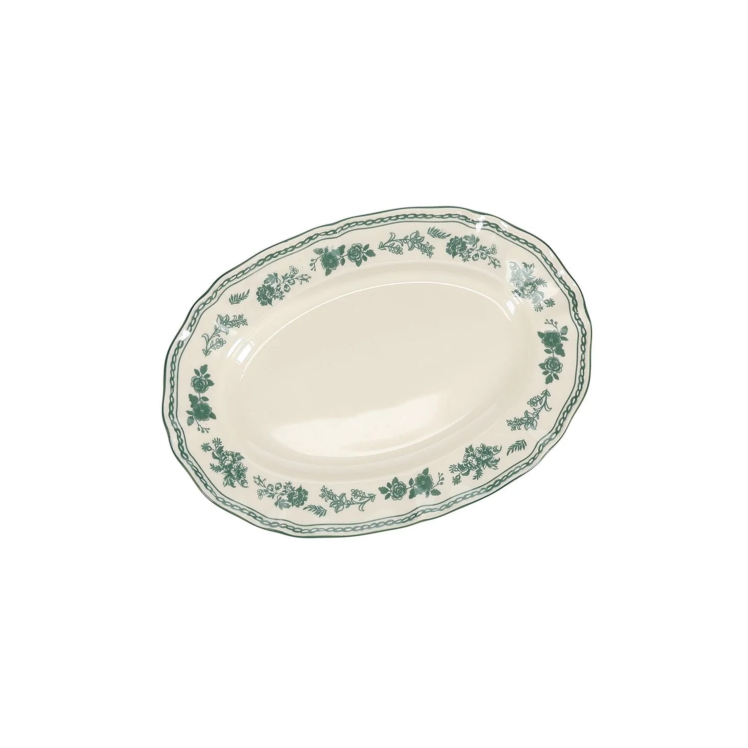 SERVEERSCHAAL 25,5X18CM OVAAL GREEN CYRIL