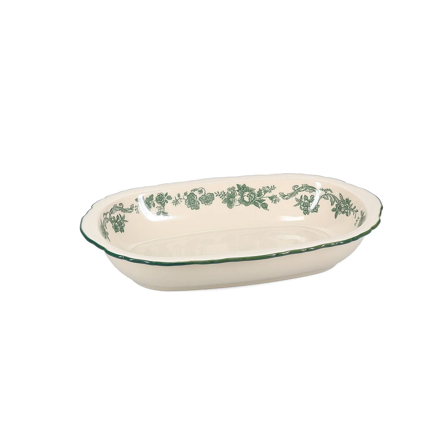 SERVEERSCHAAL 31,5X21XH5,5CM OVAAL GREEN CYRIL - Image 2