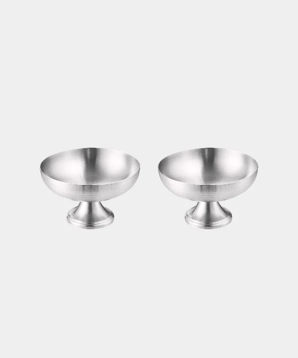 Silvara ( Aura ) Mat rvs schalen coupe / 2 Delig ( 250 ML )