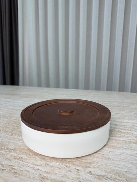 Sora Kom / Saladekom met Acacia Deksel Per stuk - Image 2