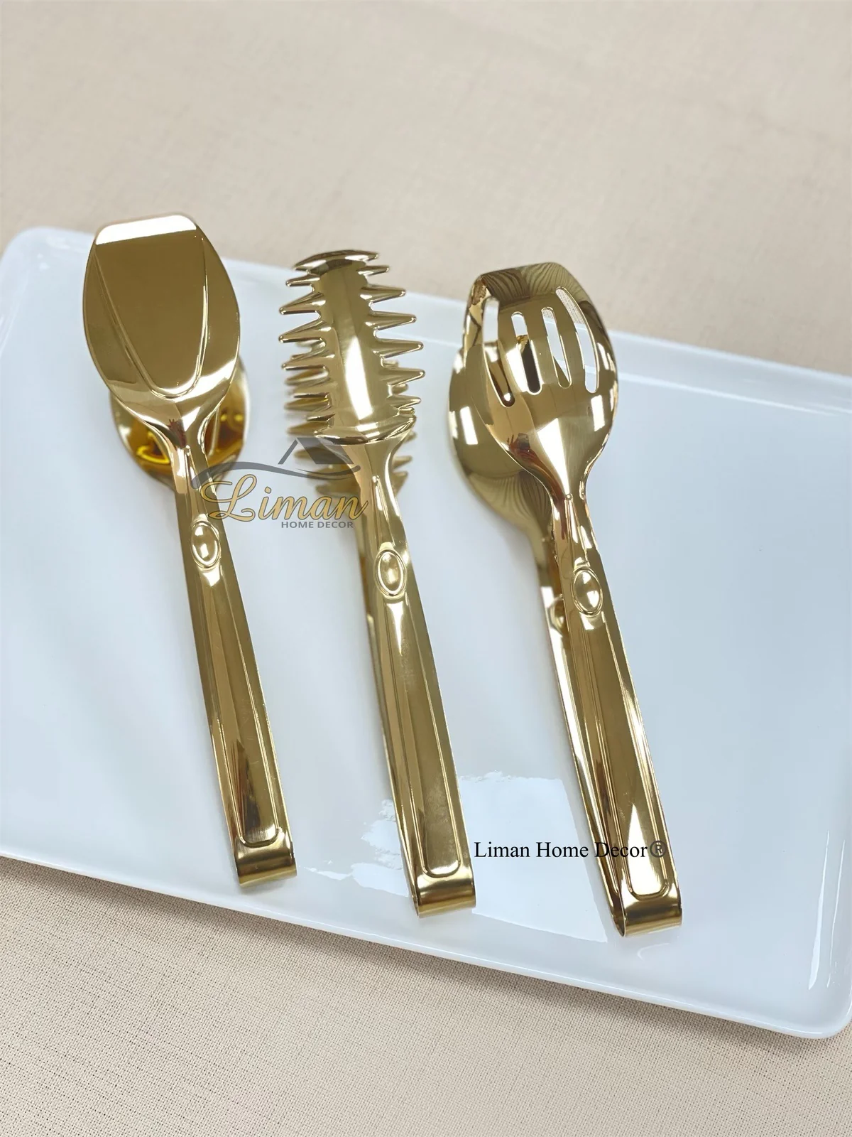Titan Serveerset 3 Delig Goud