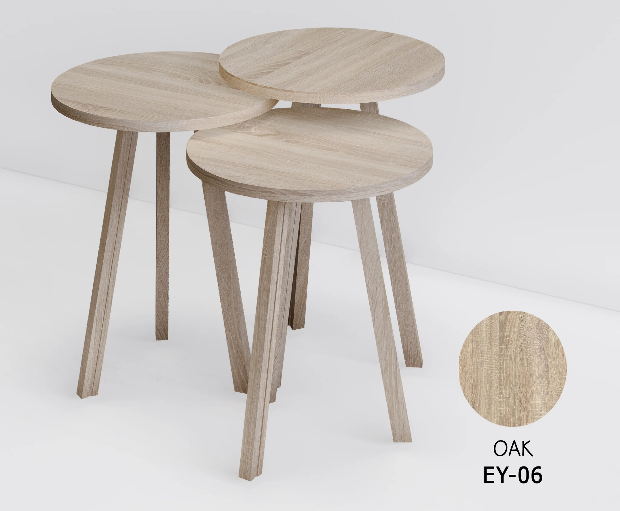 Trendy Rond 3-delige Bijzettafelset eco - Image 3
