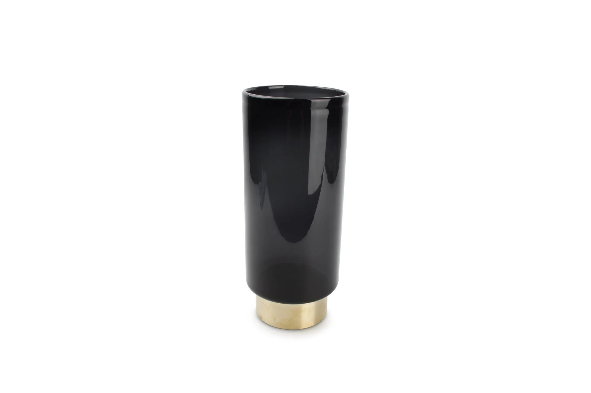 Vaas 11,5XH27,5cm zwart Manon