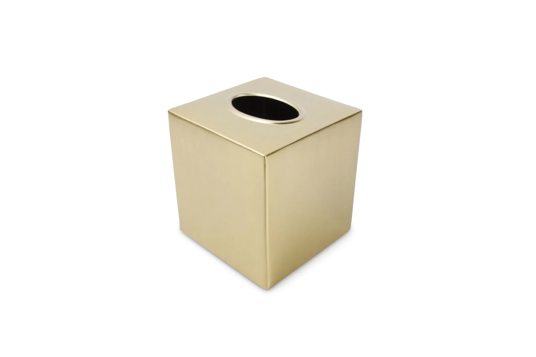 Vanity Tissue doos 12,5x12,5xH12,5cm goud