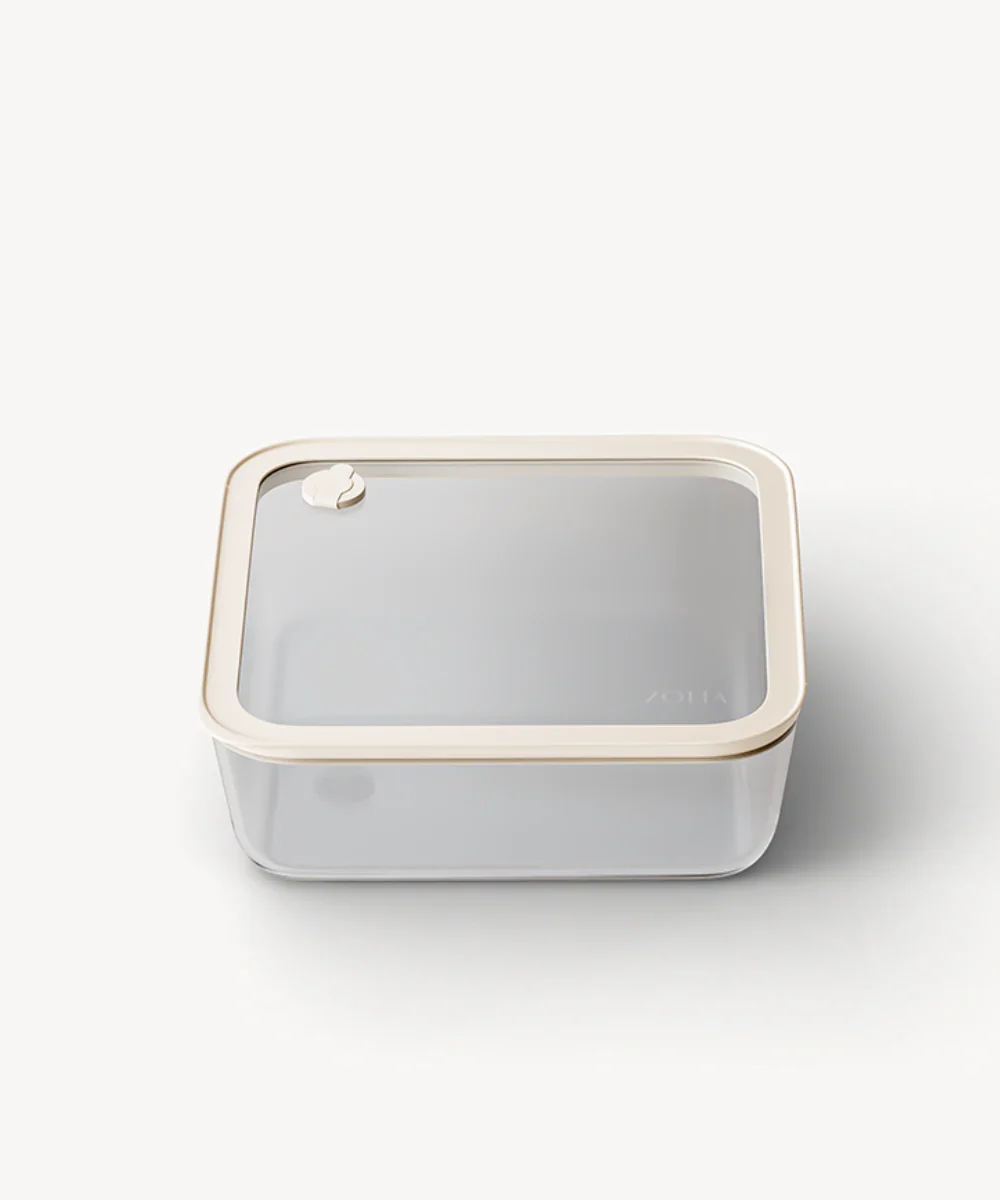 Vera Vershoudbak Vierkant | 1940 ML | Beige-transparant